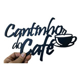 Placa Decorativa Madeira Cantinho Do Café