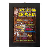 Placa Decorativa Oração Da Cerveja Para