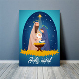 Placa Decorativa Parede Natal Presépio Jesus