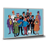 Placa Decorativa Tintin Desenho Animado A4 30 X 21 Cm