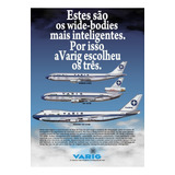 Placa Decorativa Varig Cia Aérea Avião Jato Boeing Airbus Dc