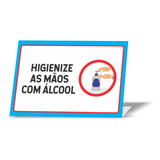 Placa Display Balcão Alcool Gel -
