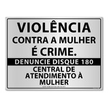 Placa Disque Denúncia Violência Contra Mulher