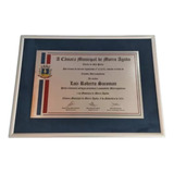 Placa Em Aço Inox -diploma,placa De Homenagem,certificado