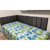 Placa Estofada Cabeceira Cama Solteiro Em L - 15 Und 45x20cm