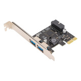 Placa Expansão Pci Express P/ Usb 3.0 2 Portas Adaptador Hub