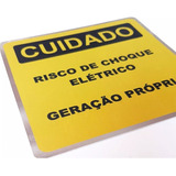 Placa Geração Propria Risco Choque 13x13