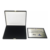 Placa Homenagem Com Estojo Camurça Preto 21x15 Personalizada