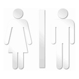 Placa Indicativa Banheiro Masculino E Feminino