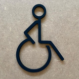 Placa Indicativa Banheiro Sanitário Acessível Cadeirante