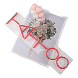 Placa Led Neon Vermelho Tattoo 15,75x3,94 Studio Tatuagem