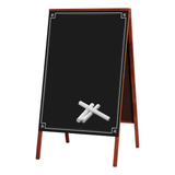 Placa Lousa Quadro Cavalete De Calçada P/ Propaganda Preto 