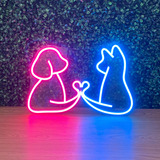 Placa Luminária/painel Neon Led - Gato