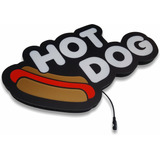 Placa Luminosa Hot Dog Cachorro Quente