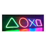 Placa Luminoso Neon De Led - Playstation 60x15cm