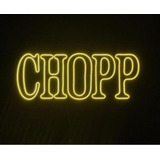 Placa Luminoso Neon De Led Fábrica De Neon - Chopp - 65x28cm