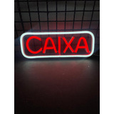 Placa Luminoso/letreiro Led Neon Caixa, Mercado