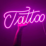 Placa Luminoso/letreiro Led Neon Tattoo / Tatuagem 