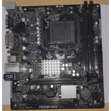 Placa Mãe Amd Am3 Asrock 760gm-hdv S/v/r Ddr3 Com Defeito