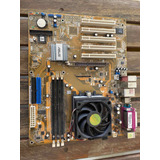 Placa Mãe Motherboard Asus Processador Amd Semprom Pci Agp