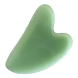 Placa Massageadora Quartzo Verde Gua Sha Medicina Chinesa