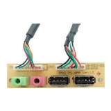Placa Painel Usb Pc Frontal Frente 2.0 Computador Usb Audio