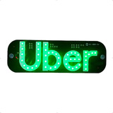 Placa Para Carro Led Letreiro Motorista De Aplicativo Uber