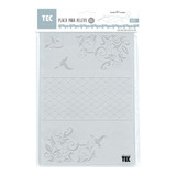 Placa Para Textura - Embossing Folder Beija-flor Tam A4