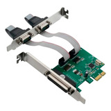 Placa Pci Express 2 Portas Serial 1 Paralela Knup Kp-t105