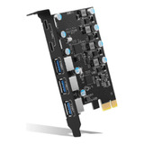 Placa Pci Express 3 Portas Usb 3.2 + 2 Usb Tipo C