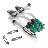 Placa Pci Express X1 2 Seriais 1 Paralela Low Profile Feasso