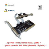 Placa Pci Multiserial Db9 +