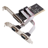 Placa Pci Paralela Db25 Com 2 Portas Rs232 Serial Jpp-02 Low