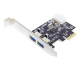 Placa Pci-e Express 2 Portas Usb 3.0 Feasso Jpu-03