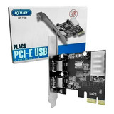 Placa Pci-e Usb 3.0 C/ 2