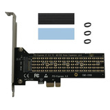 Placa Pci-e X1 Adaptador Ssd M2 Nvme 4.0/3.0 + Dissipador