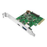 Placa Pcie Usb 3.1 10gbps 2