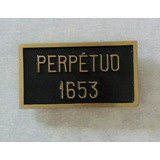 Placa Perpetua Bronze Aluminio Identificação Tumulo,jazigo