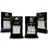 Placa Pix Para Pagamento Qr Code Em Acrílico, Display 