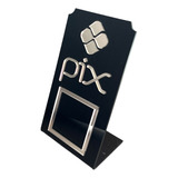 Placa Pix Qr Code Display Para