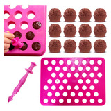 Placa Porcionadora De Doces 15g 50 Furos Brigadeiro 35x25cm