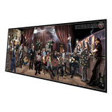 Placa Poster Painel Quadro Pub Bar Rock Lendas 100x40cm