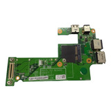 Placa Power Jack Rede Usb Ent. Font Dell Inspiron N5010.
