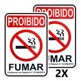 Placa Proibido Fumar - Lei Federal
