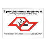 Placa Proibido Fumar 20x25 Lei Antifumo São Paulo