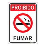 Placa Proibido Fumar Fumante Lei Anti