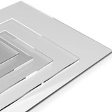 Placa Ps Cristal Transparente Similar Acrílico 60x40cm 3mm