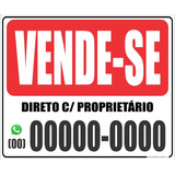 Placa Pvc 50x40 Vende Aluga Engenheiro Arquiteto Obras