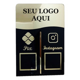 Placa Qr Code Pix, Instagram Balcão