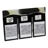 Placa Qrcode, Pix, Instagram, Facebook, Wi-fi, Whast, Google Cor Preto/prata